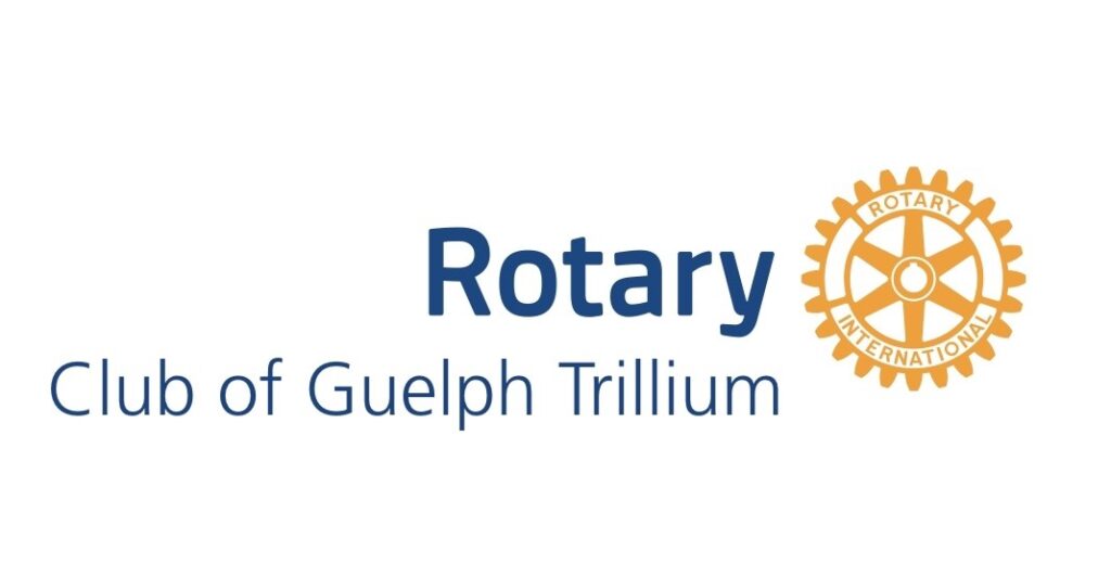 Rotary Club of Fergus-Elora president Stephen Pollock presents LDAWC executive Director with a cheque for their social skills program.